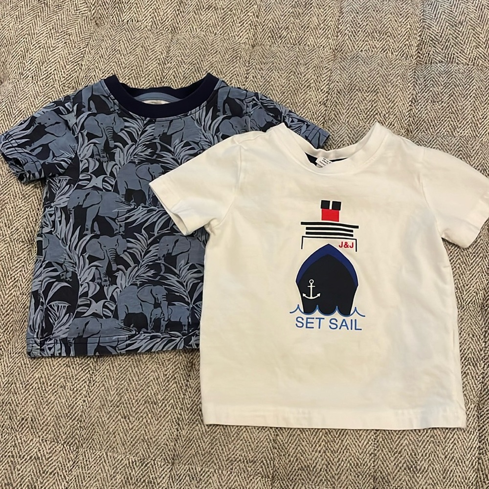 Set of 2 Janie and Jack shirts size 12-18 mths
